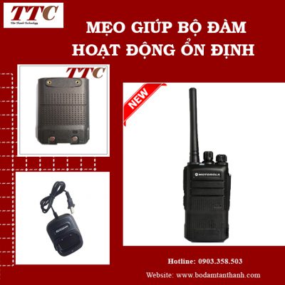 Mẹo giúp bộ đàm có tín hiệu hoạt động ổn đinh